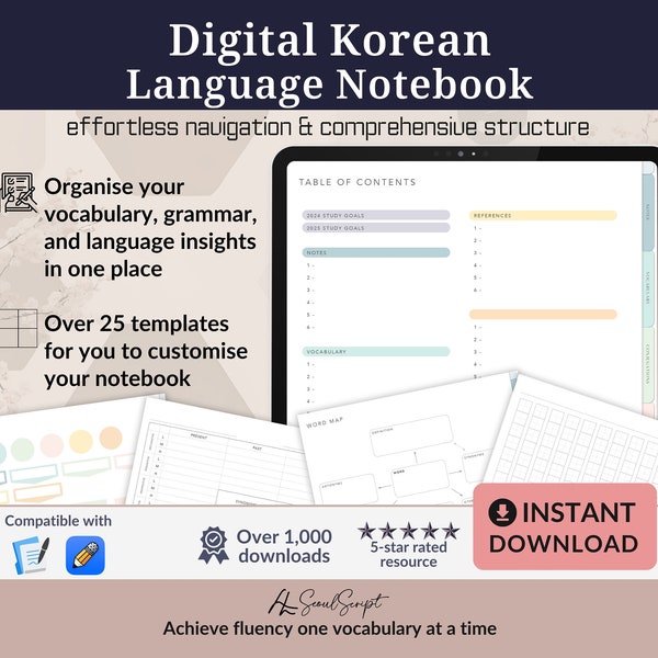 Notebook in lingua coreana definitivo: Goodnotes e app per prendere appunti