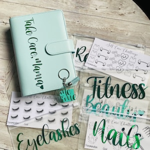 Self Care Binder, Budget Binder, Self Care Savings Challenges, Cash Envelopes