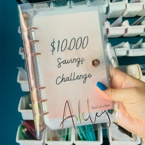 10k savings challenge binder, 10,000 savings challenge, budget binder, Cash Envelopes