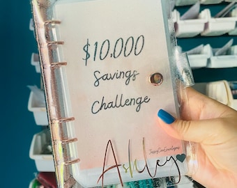 10k savings challenge binder, 10,000 savings challenge, budget binder, Cash Envelopes