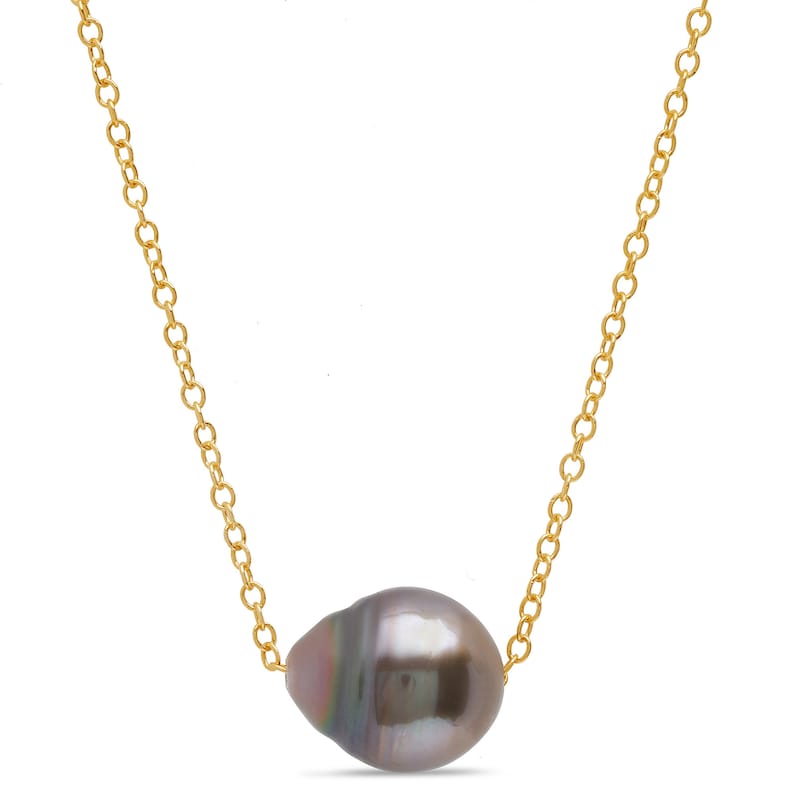 Handmade Single Tahitian Pearl Necklace