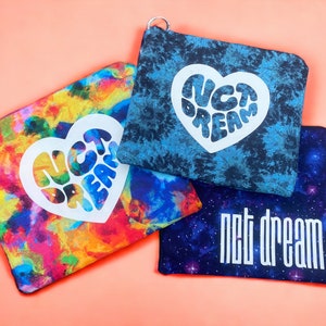 NCT Dream Zipper Pouches | Cosmetic Bag | Makeup Bag | Accessory Pouch | Pencil Pouch | Wallet | Travel
