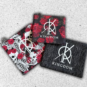 KINGDOM Zipper Pouches (Kpop) | Cosmetic Bag | Makeup Bag | Accessory Pouch | Pencil Pouch | Wallet | Travel