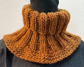 Vermont Wool Neckwarmer Stocking Stuffers in Golden Brown