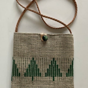 Bolso tote pequeño con árboles de Vermont