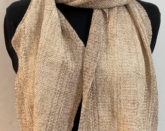 Handwoven Rayon Chenille Scarves in New Neutrals