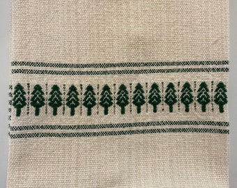 Handwoven Tea Towels with Vermont Trees