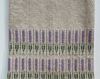 Handwoven Tea Towels Featuring Lavender