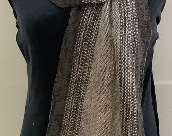 Handwoven Scarves in Fashionable Grey