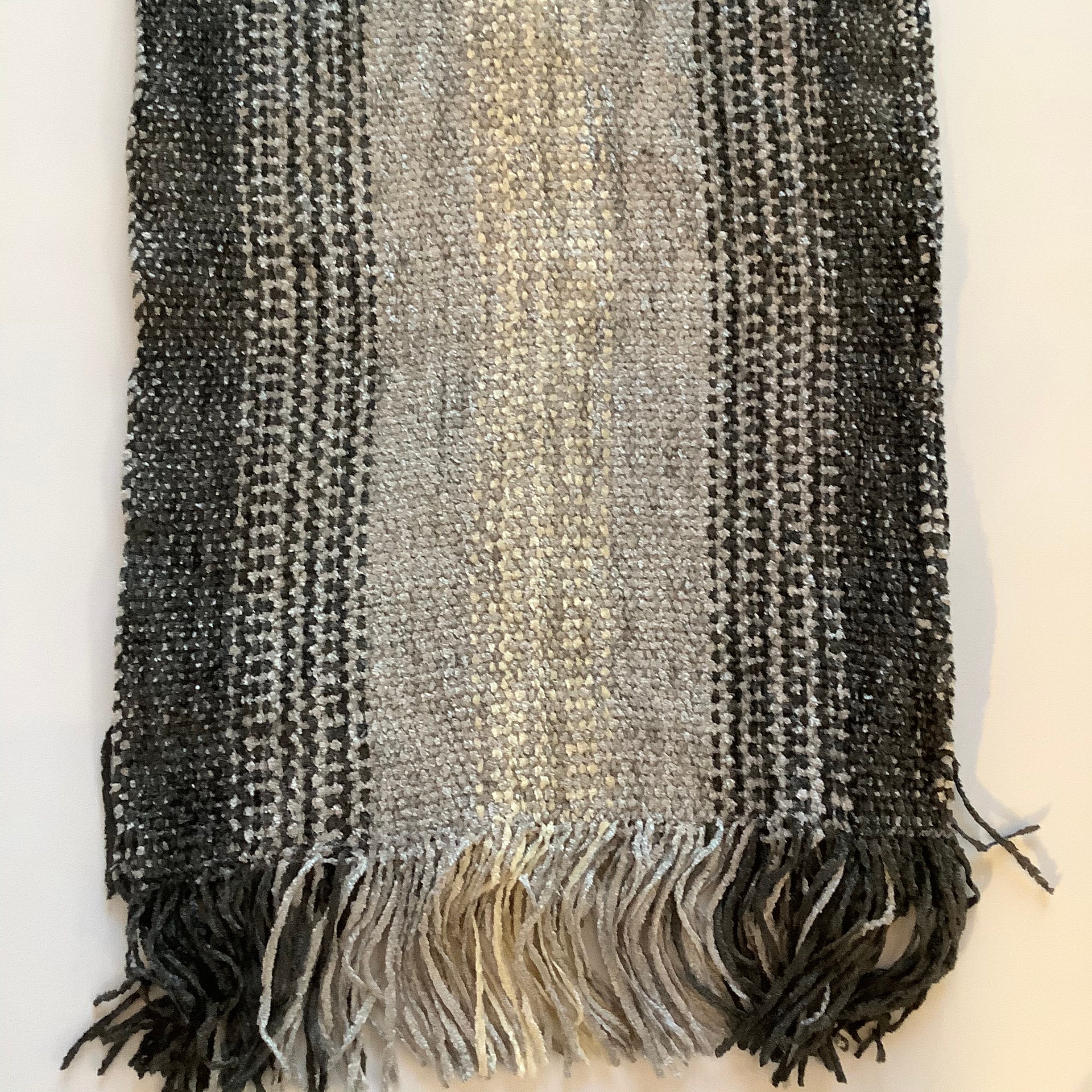 Handwoven Scarves in Fashionable Grey - Etsy