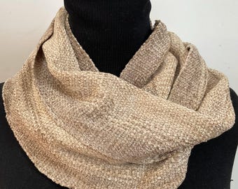 Handwoven  Infinity Scarves in New Neutrals