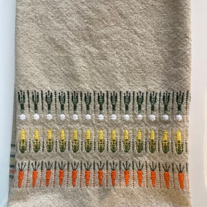 Handwoven Tea Towels with a Vermont Garden