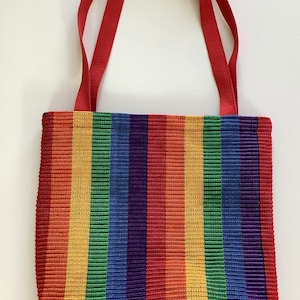 Handwoven Tote Bag in a Rainbow of Colors