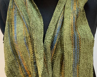 Handwoven Scarves in Ikat Stripe