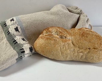 Handwoven Bread Bags Featuring Vermont Sheep