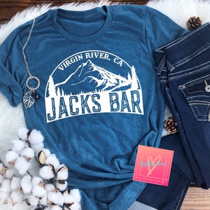 Virgin River Graphic Tee | Jack's Bar Shirt | Jack and Mel | Netflix TV Show | Fan Apparel | Mountains | Unisex Bella Canvas | Free Shipping