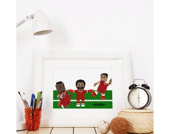 LFC’s Attacking Trident of Sadio Mane | Mo Salah | Bobby Firmino | Liverpool FC | Premier League Champions 2019/20 Poster | A3 | A4|