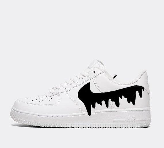 nike swoosh drip stencil