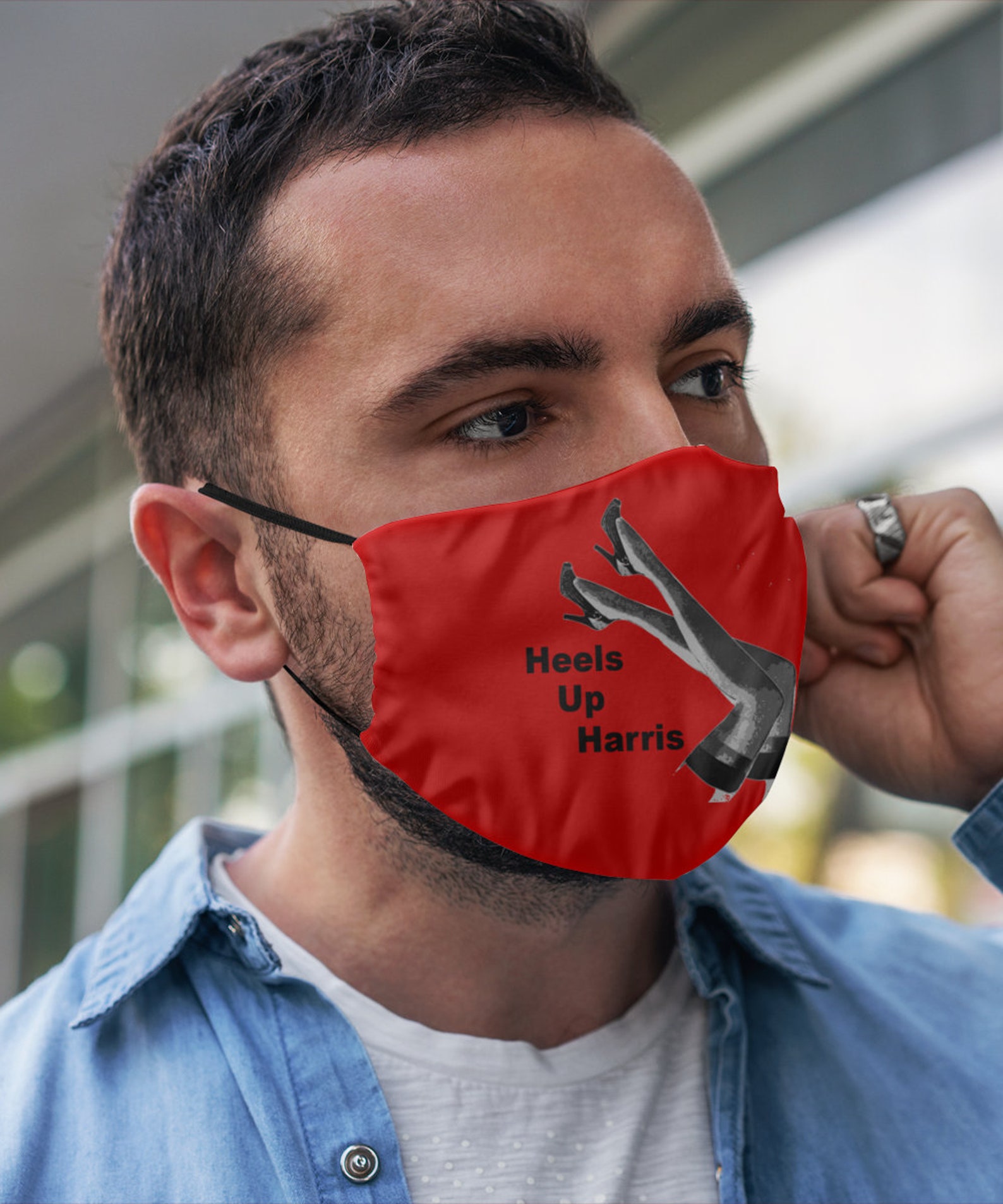 Heels up Harris Face Mask - Etsy