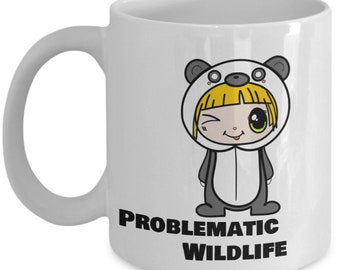 Problematic Wildlife Bear Child Coffee Mug