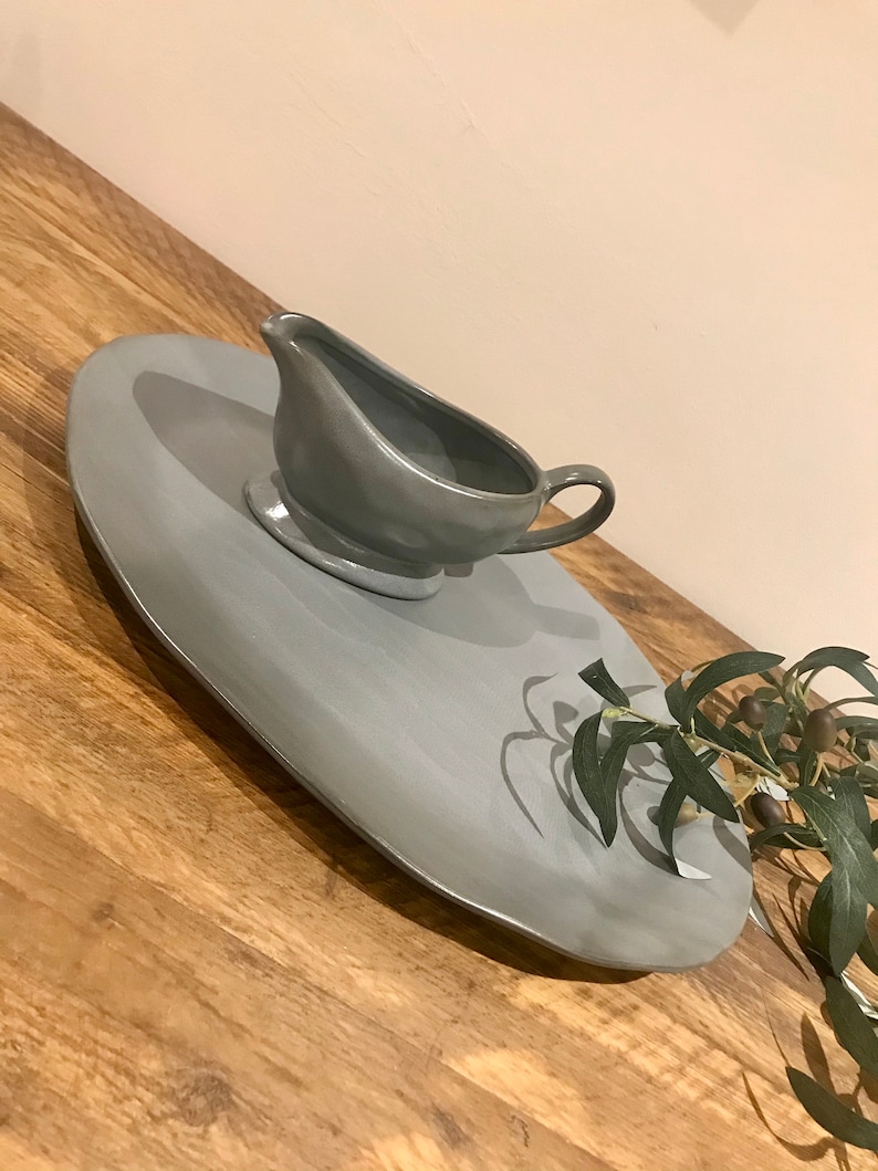 Rustic Charcoal Glazed Extra Large Serving Platter Etsy
