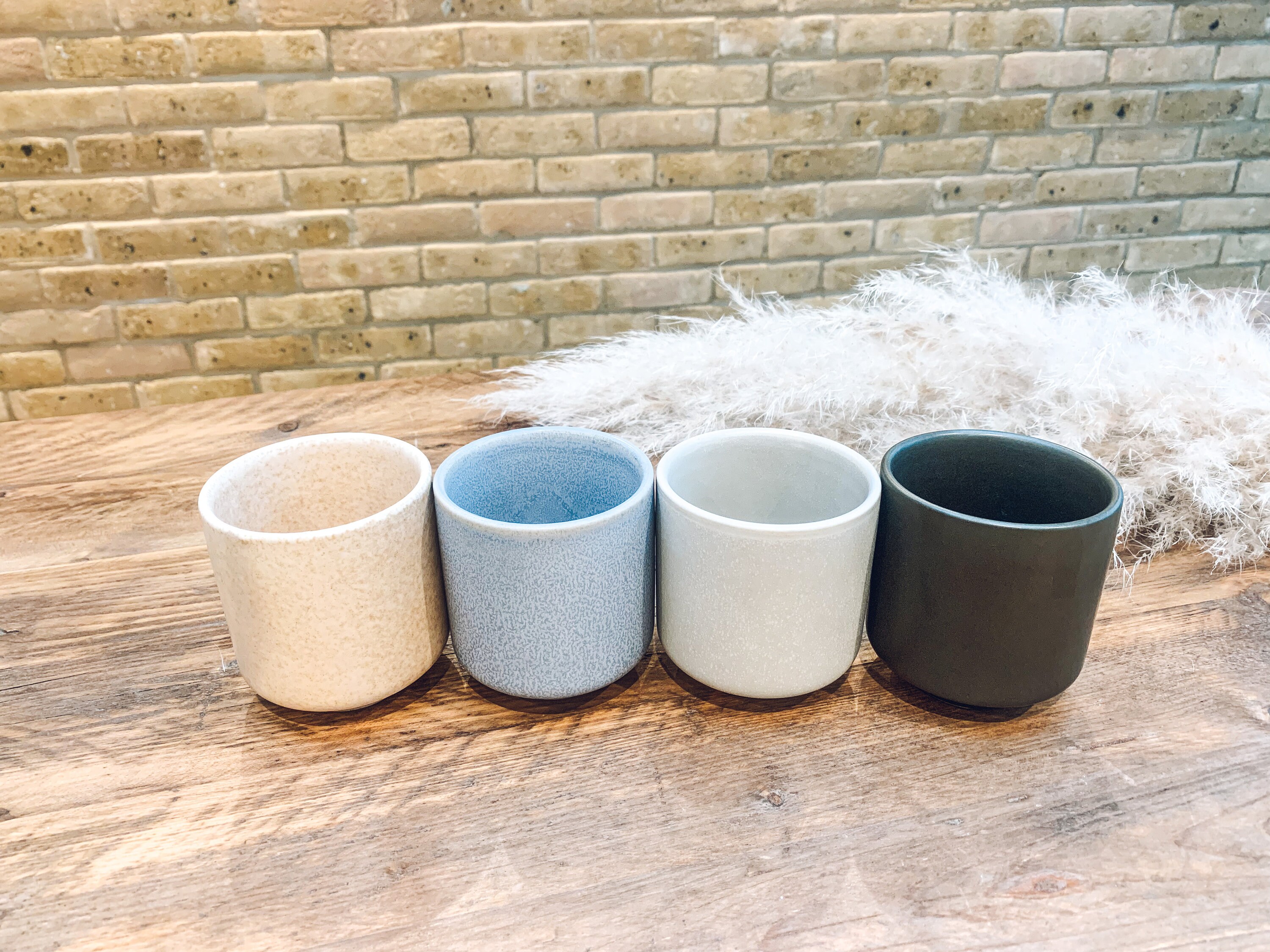 Flat White Cappuccino Latte Coffee Cups Set of Two Etsy UK