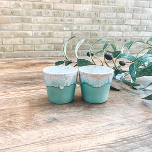 Espresso cups | coffee cups | stoneware | set of two