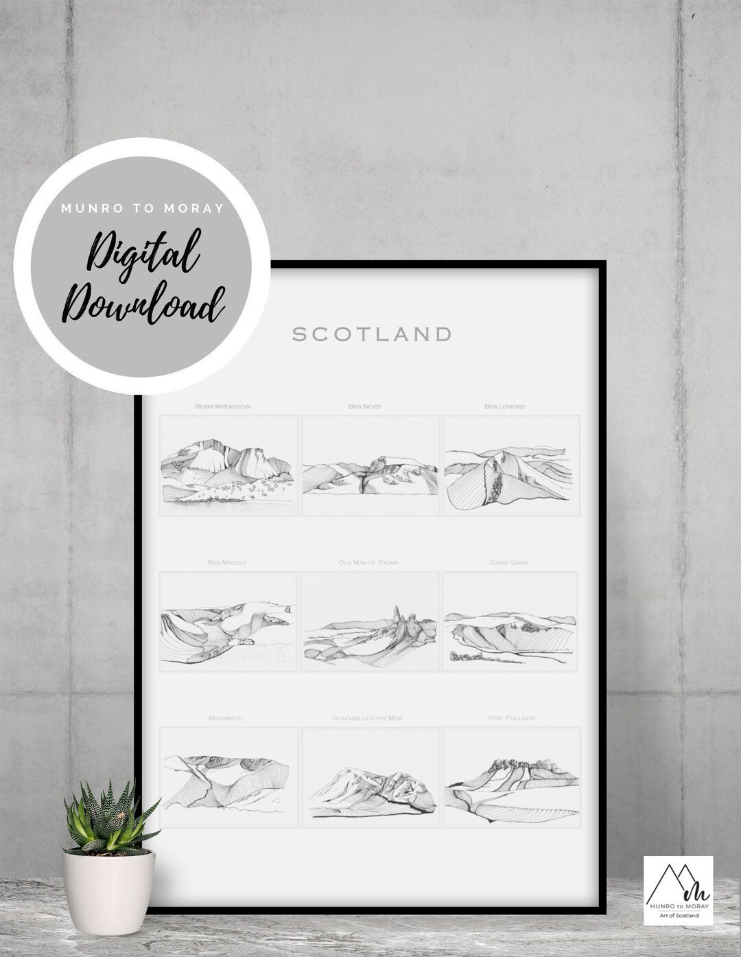 Schottische Hochzeit Hochzeitsgeschenk Schottland Druck KUNST DRUCKEN