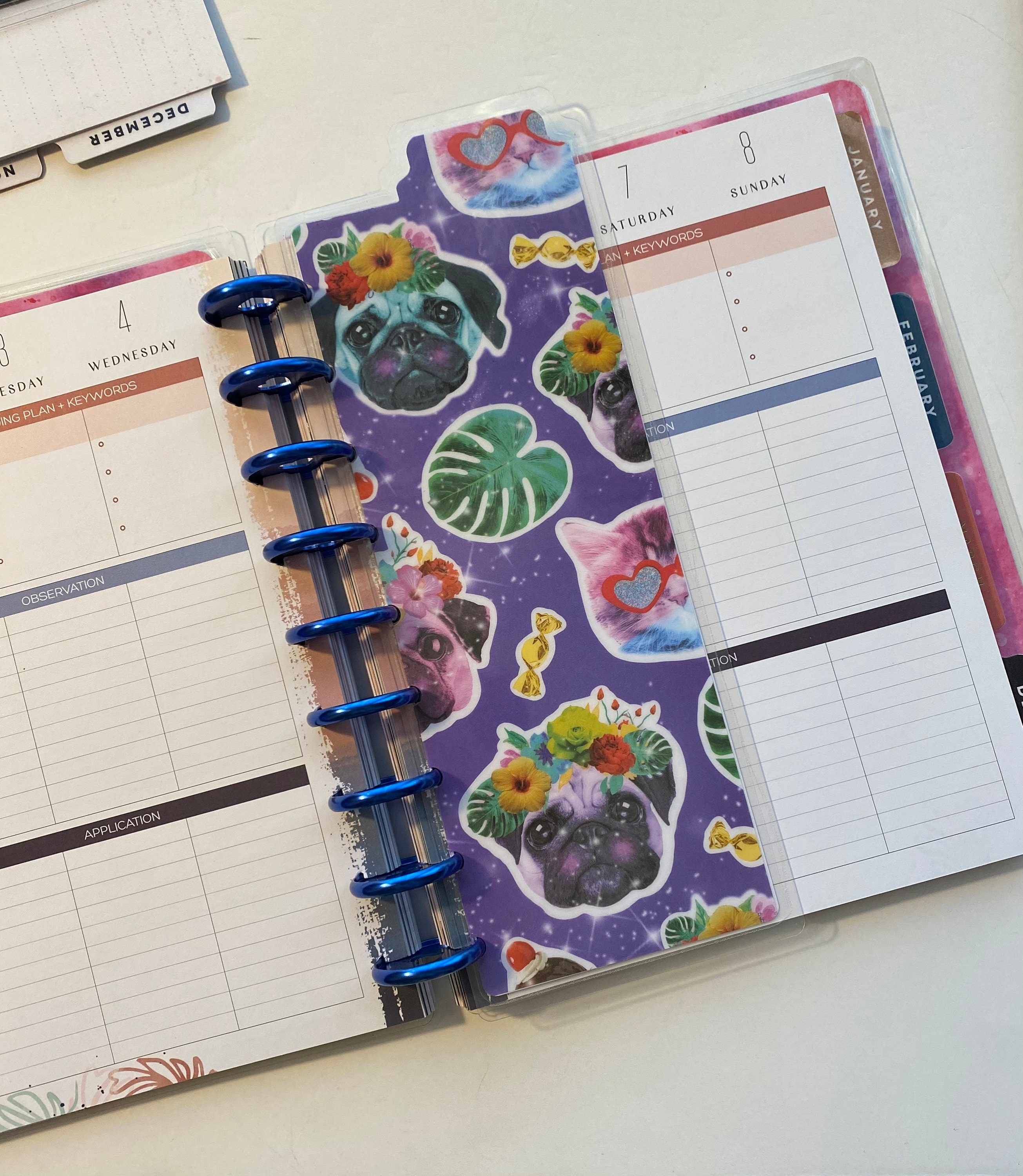 Planner divider 90s colors lisa frank planner style classic Etsy