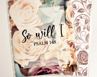 Roses Psalm Christian Planner Cover: Disc Bound, TUL, Happy Planner