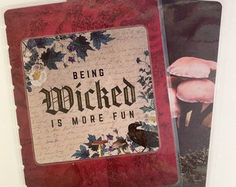 Wicked Witch Planner Cover: Gothic Halloween Theme