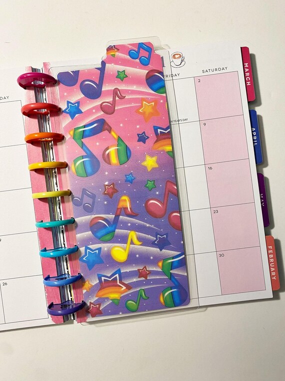 Planner divider 90s colors lisa frank planner style unicorn Etsy