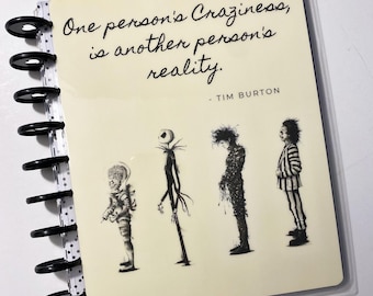 Tim Burton Planner Cover Set: Halloween Theme, Beetlejuice Style