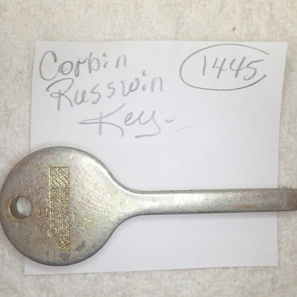 Vintage Corbin Russwin Emergency Key Used Unknown Metal