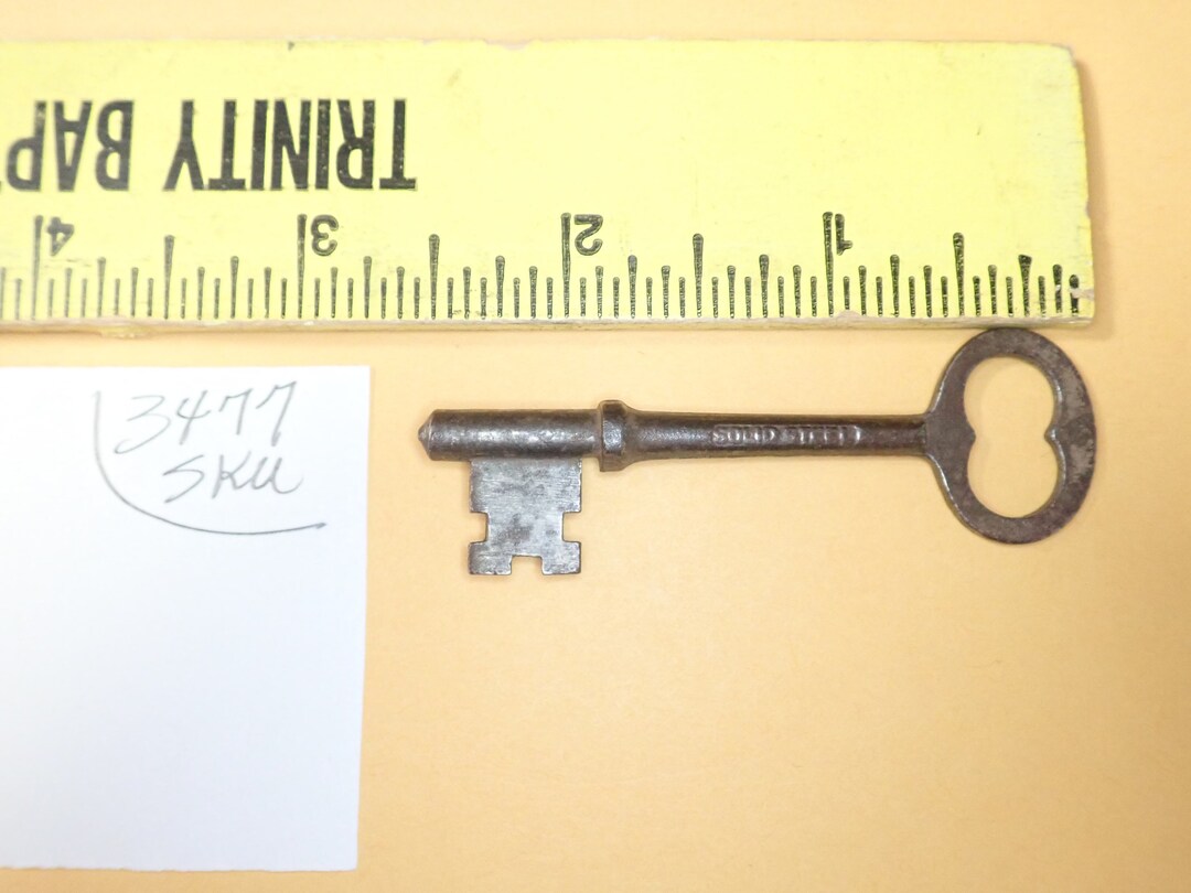 Vintage Antique Skeleton Key Marked K-54 and Solid Steel on the Shaft ...