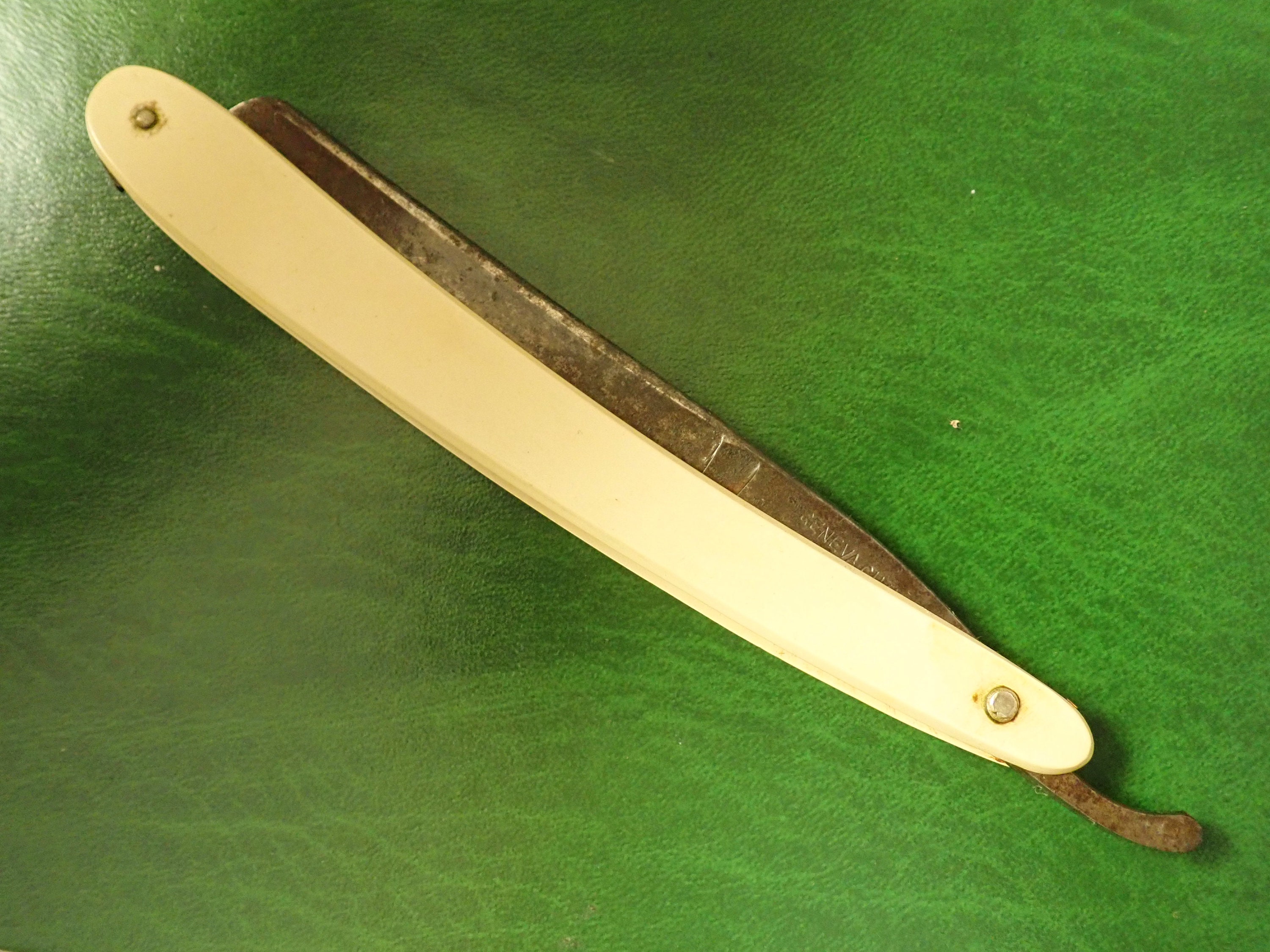 Antique Straight Razor Geneva Cutlery Co. Geneva NY USA Good Etsy UK