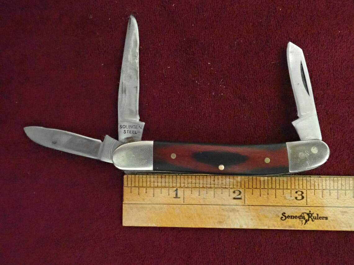 Frost Cutlery 3 Blade Solingen Steel Pocket Knife With Eagle Etsy