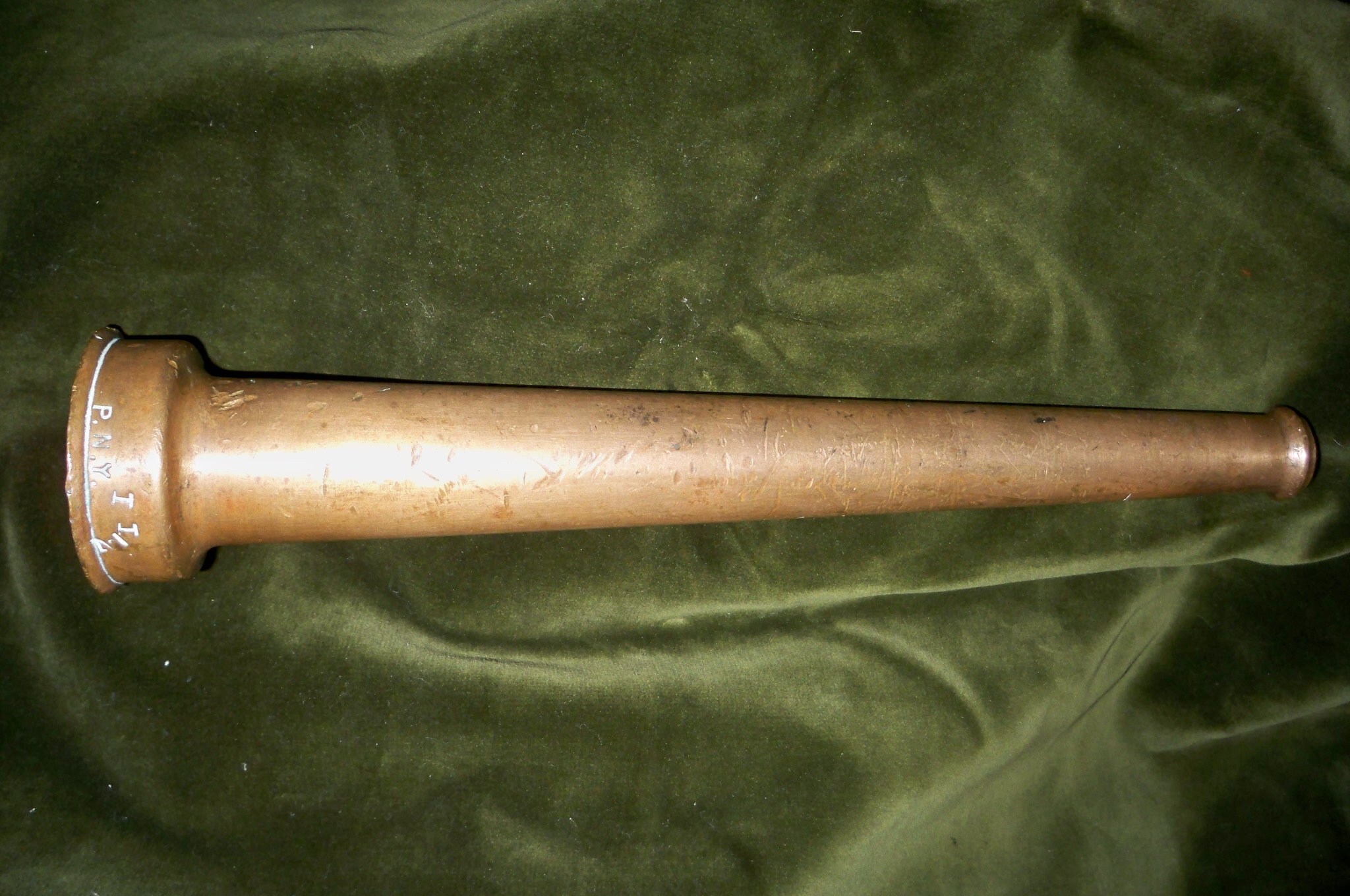 Antique Fire Hose Nozzle 12 Signed P. N.Y. Brass Screws Etsy