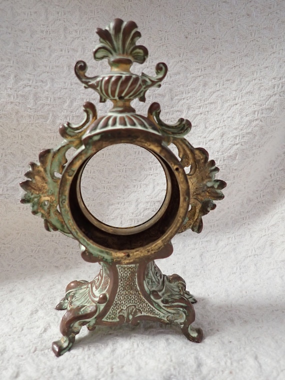 Victorian Bronze Gilded Pocket Watch Holder Excellent… Gem