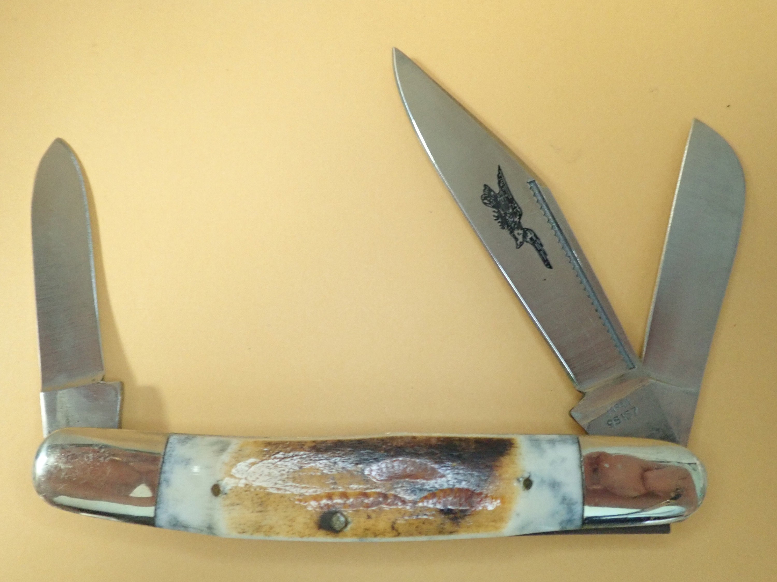日本の古切手　日本とアメリカ　11枚 Vintage Schrade USA 340T Old Timer 3 Blade Folding Pocket Knife