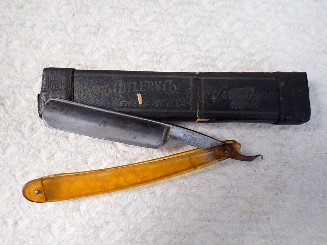 Straight Razor Ontario Cutlery Geneva NY Orig. Box 3/4 Etsy