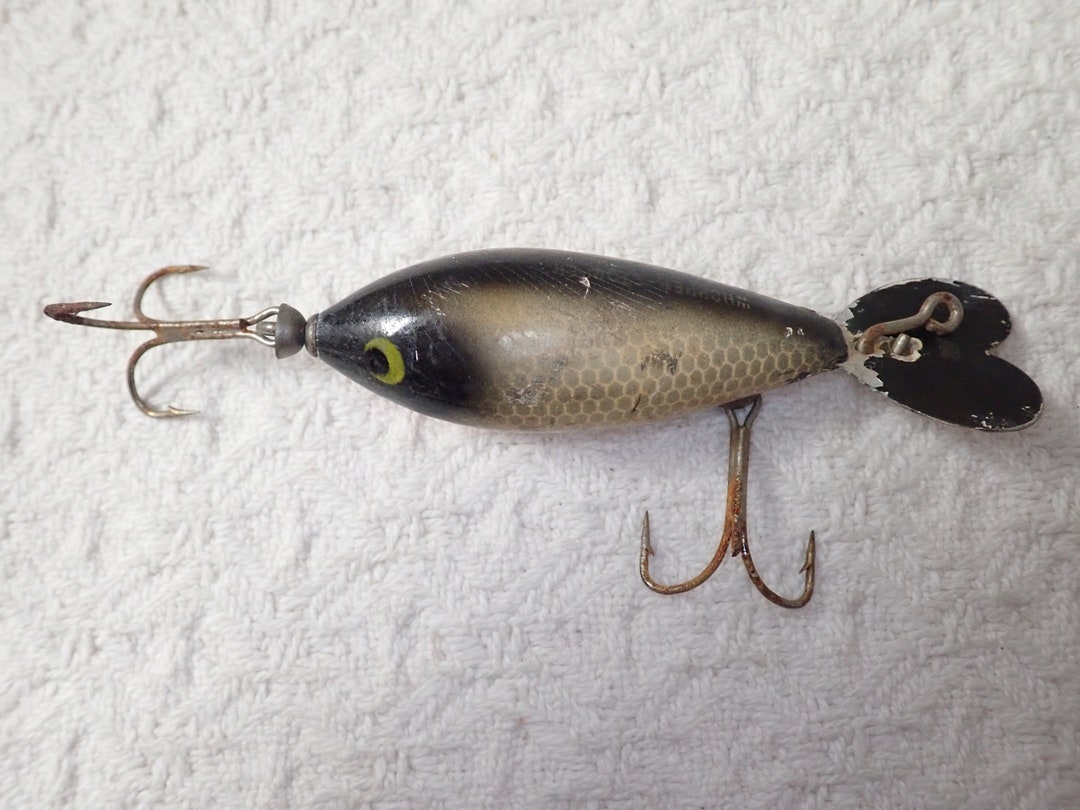 ヴィンテージルアーwhopper stopper c1947 4786-204 Vintage Whopper Stopper Whopper-Stopper popper wood, 2/5oz fishing