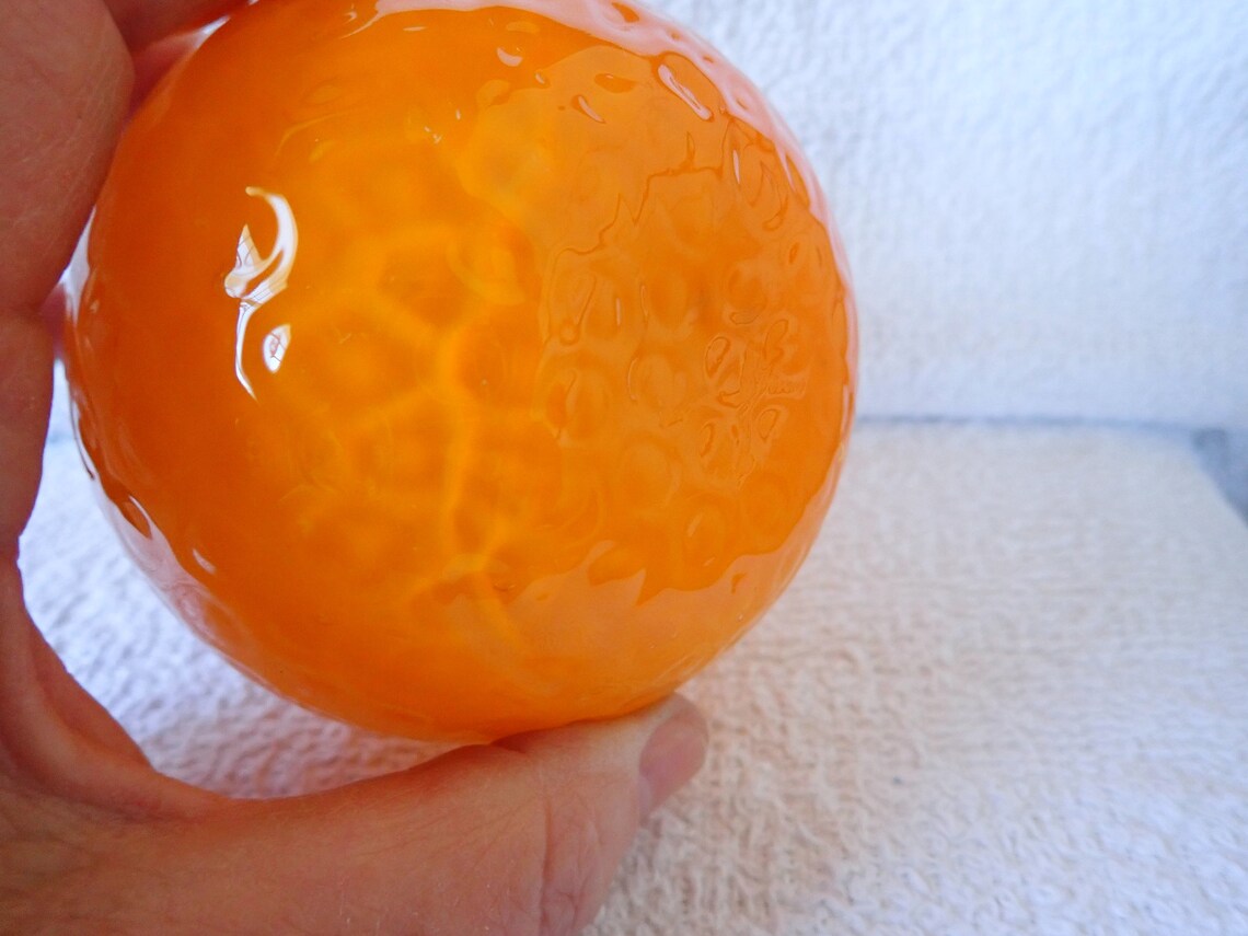 Vintage Glass Fruit Orange No Damage Lovely Color and Form Etsy