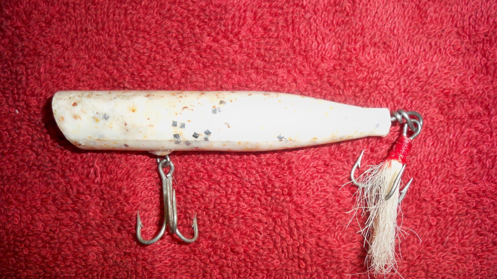 Vintage Rare Creek Chub Glitter Popper Fishing Lure Confetti Glitter Colors  2-treble Hooks Unsigned Offers Welcome 