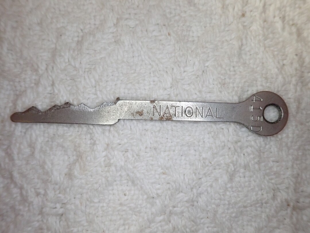 Vintage NCR Key National Cash Register Key 415D, Used, 2 Inches Long