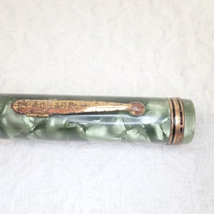 Vintage/ Antique PACKARD Pen Cap Only, No Fountain Pen, For Parts, Green Used, No Cracks