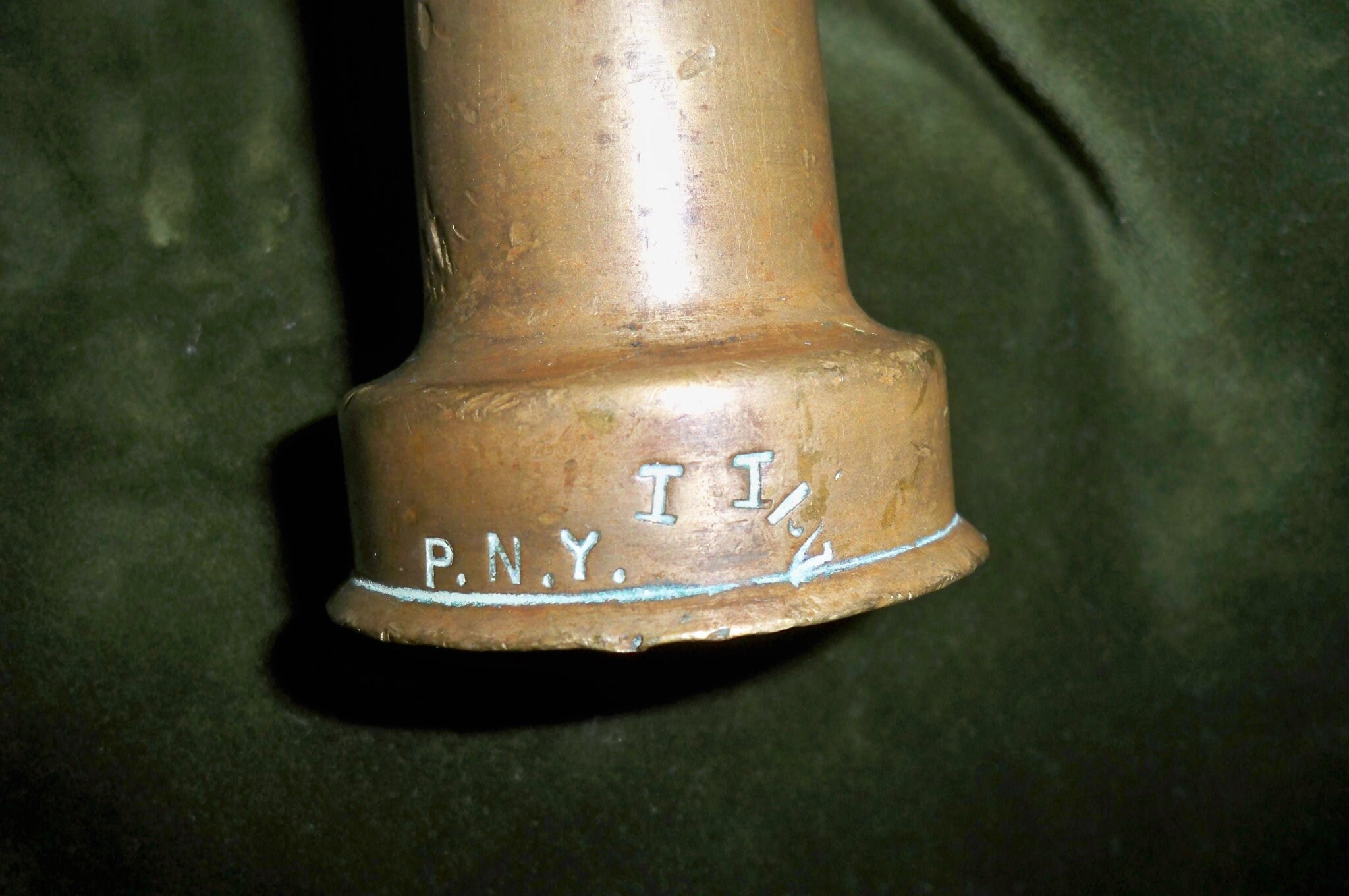 Antique Fire Hose Nozzle 12 Signed P. N.Y. Brass Screws Etsy