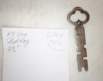 Vintage #8 Flat Key 2 1/2" Long