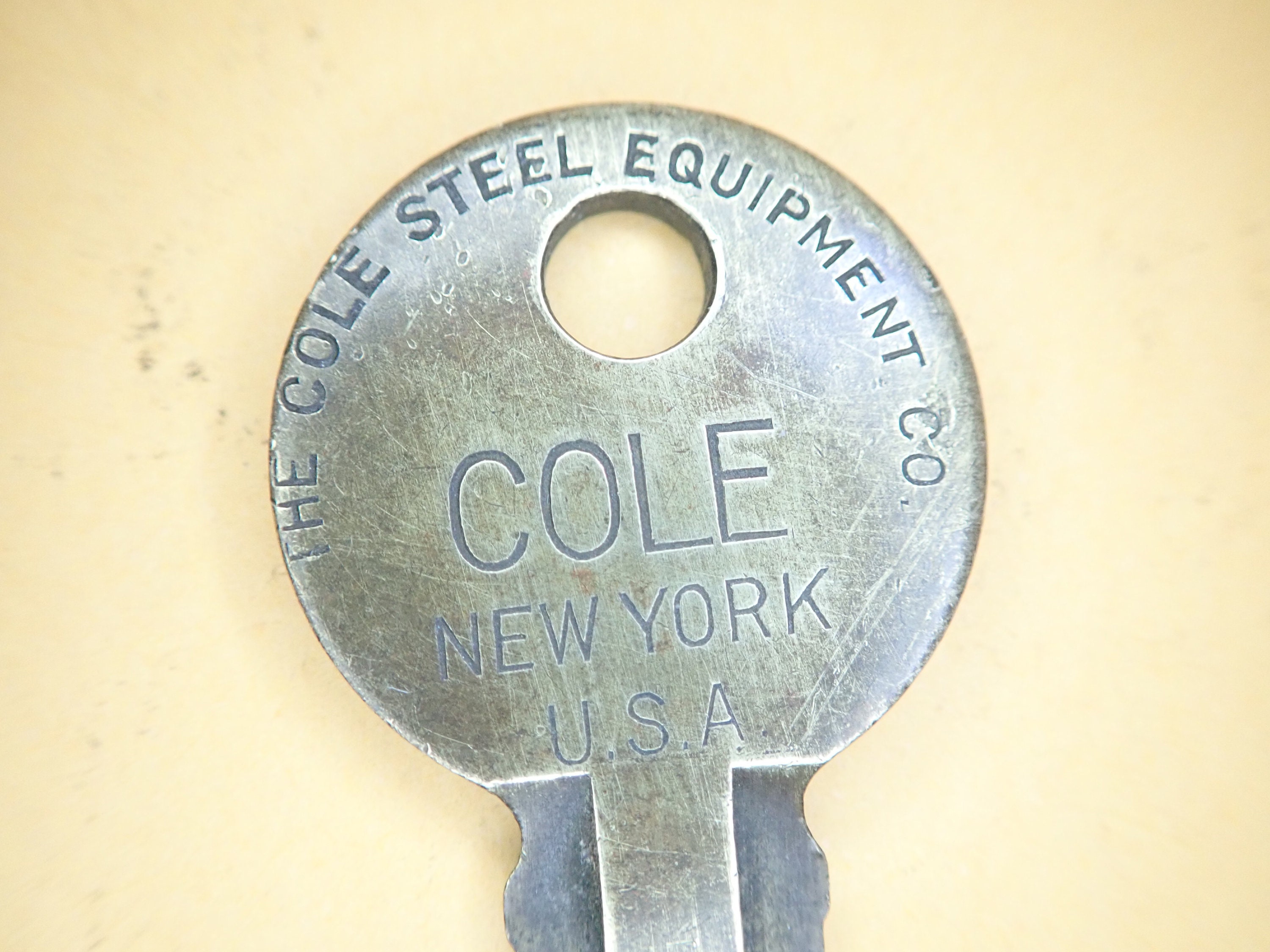 Cole Steel Equip. Co. Cole N.Y. No. 204 Brass Key Padlock Etsy