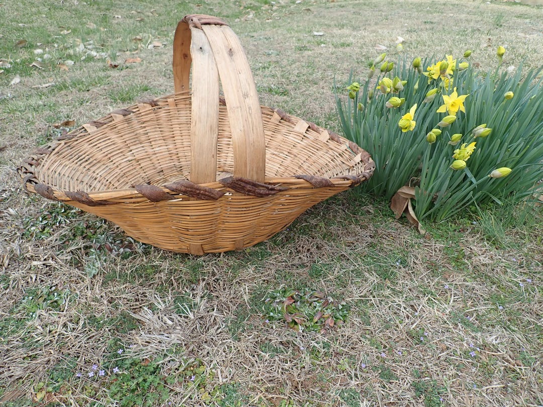 Sku3757. Antique Basket EX-LARGE Circa 1880s Appalachian Mountains RARE ...